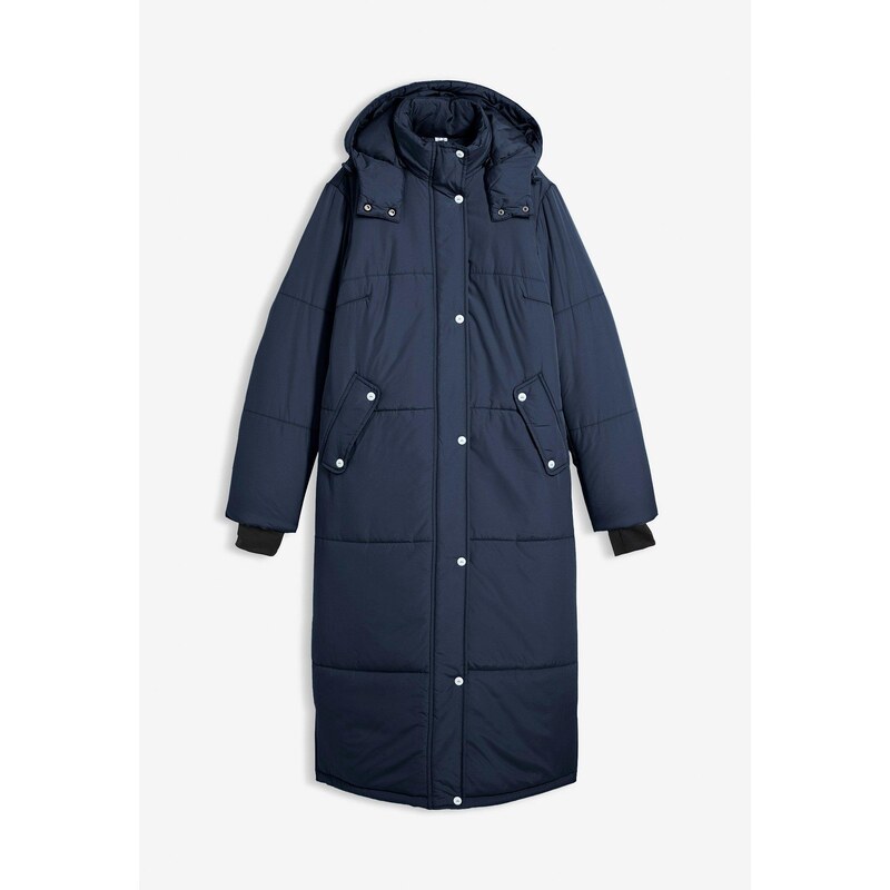 bonprix Prešívaný kabát s tepelnou technológiou, farba modrá 67231454