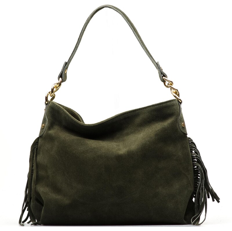 Blaire Kožená kabelka Ferrie zelená 66456691