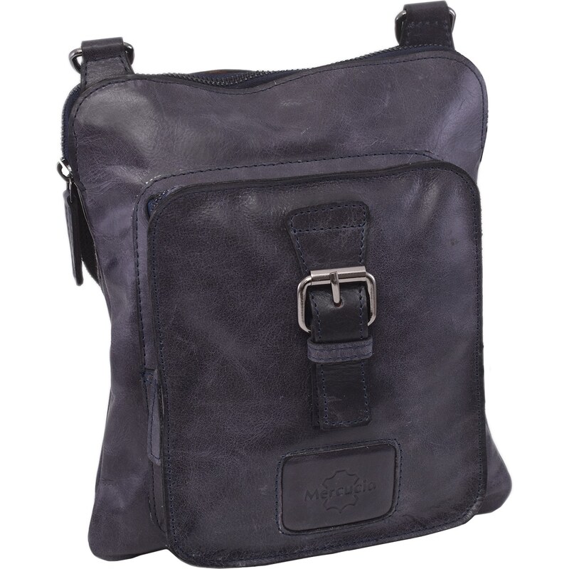 Mercucio Pánske kožené crossbody modré 250862 66470816