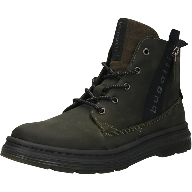 bugatti Šnurovacie čižmy tmavozelená 66461686