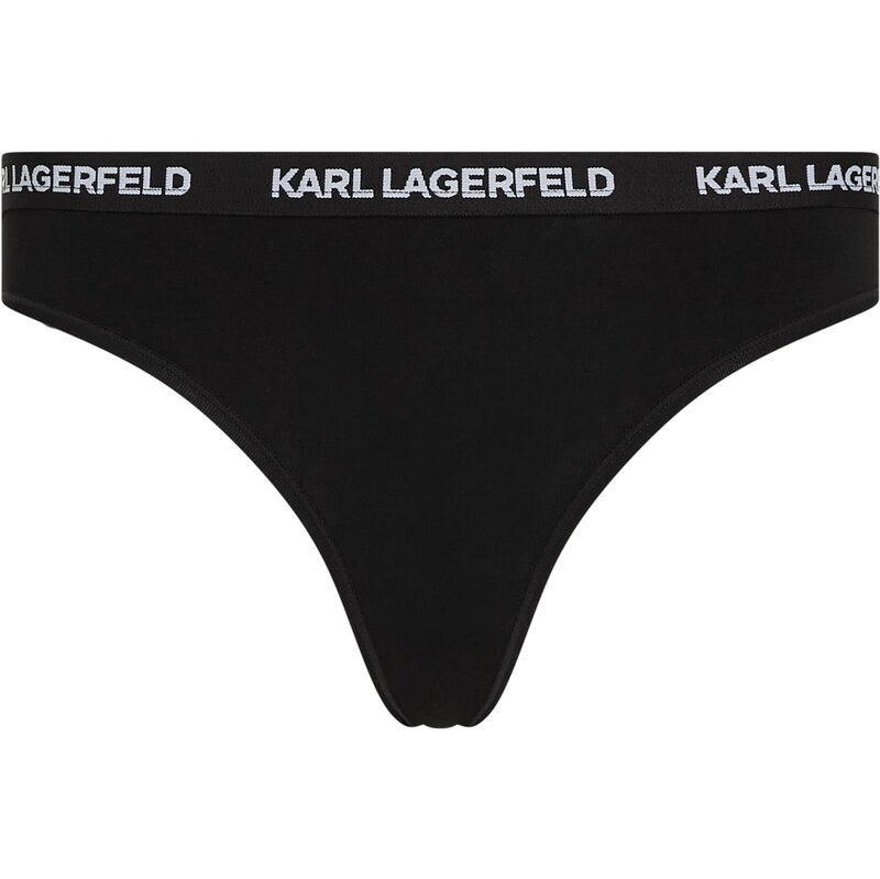 Karl Lagerfeld Nohavičky čierna / prírodná biela 66461775