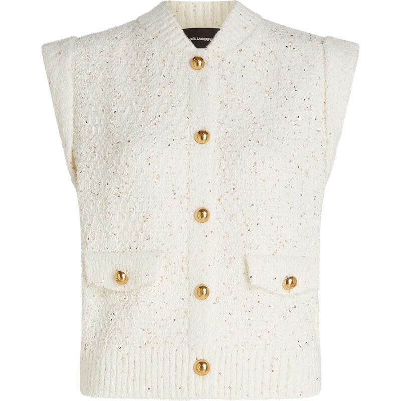 Karl Lagerfeld Kardigán krémová 66461804
