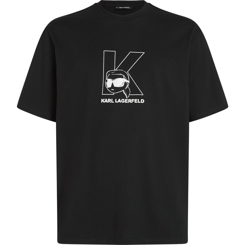 Karl Lagerfeld Tričko Ikon čierna / biela 66461812