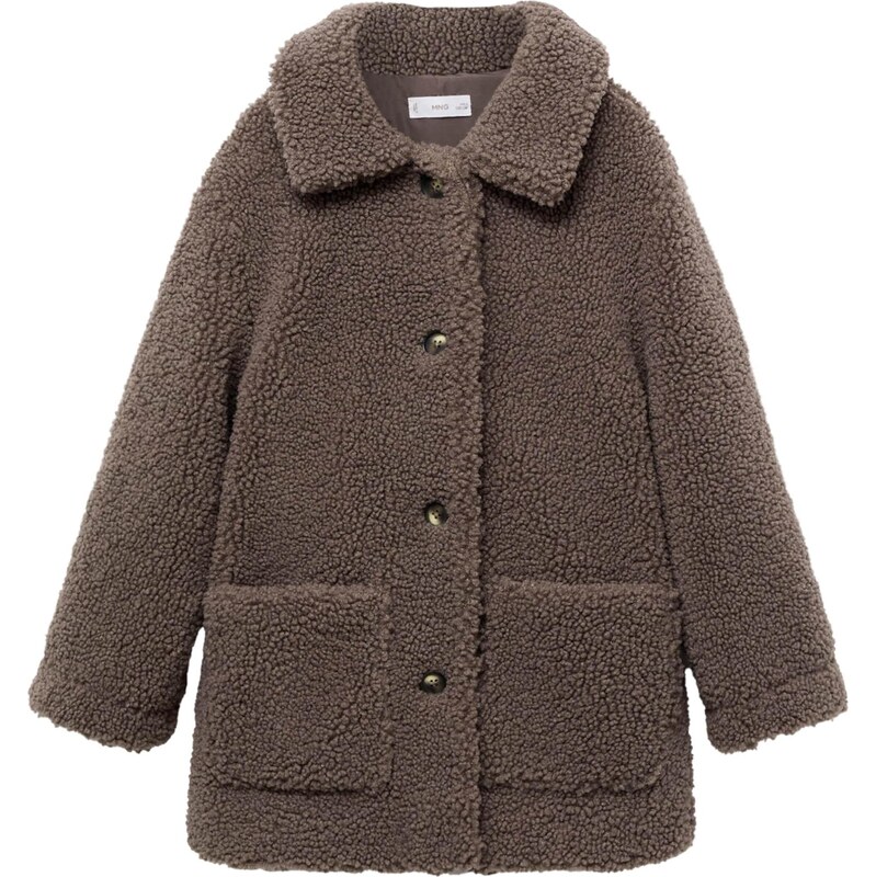 MANGO KIDS Kabát čokoládová 66461826