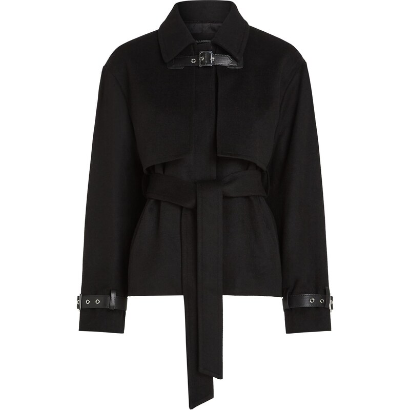 Karl Lagerfeld Prechodný kabát čierna 66461862