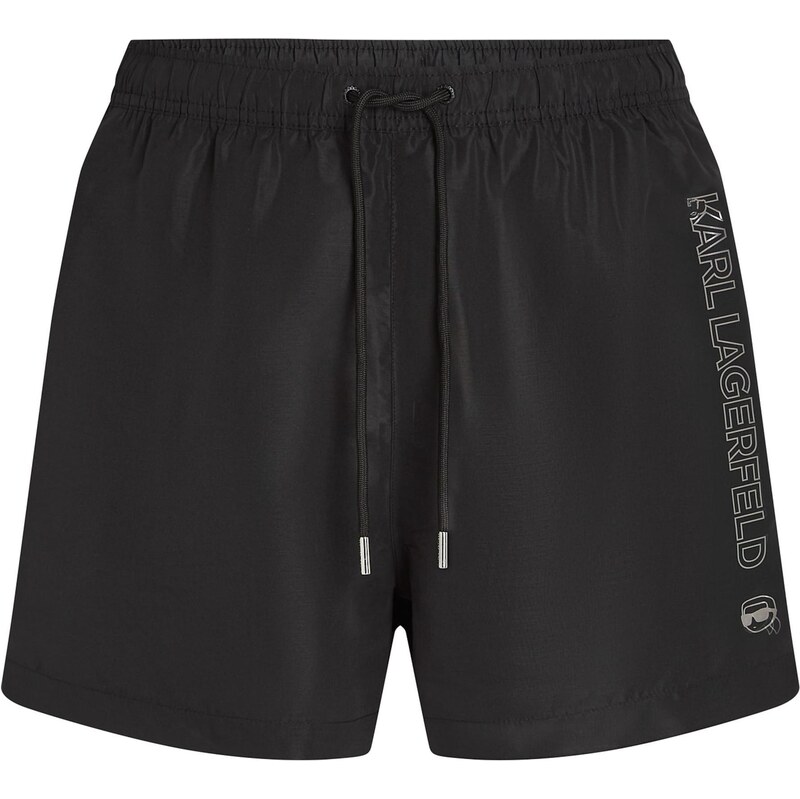 Karl Lagerfeld Plavecké šortky Ikon striebornosivá / čierna 66461864