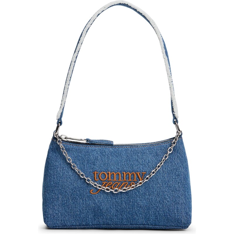 Tommy Jeans Kabelka na rameno modrá denim / hnedá 66462334