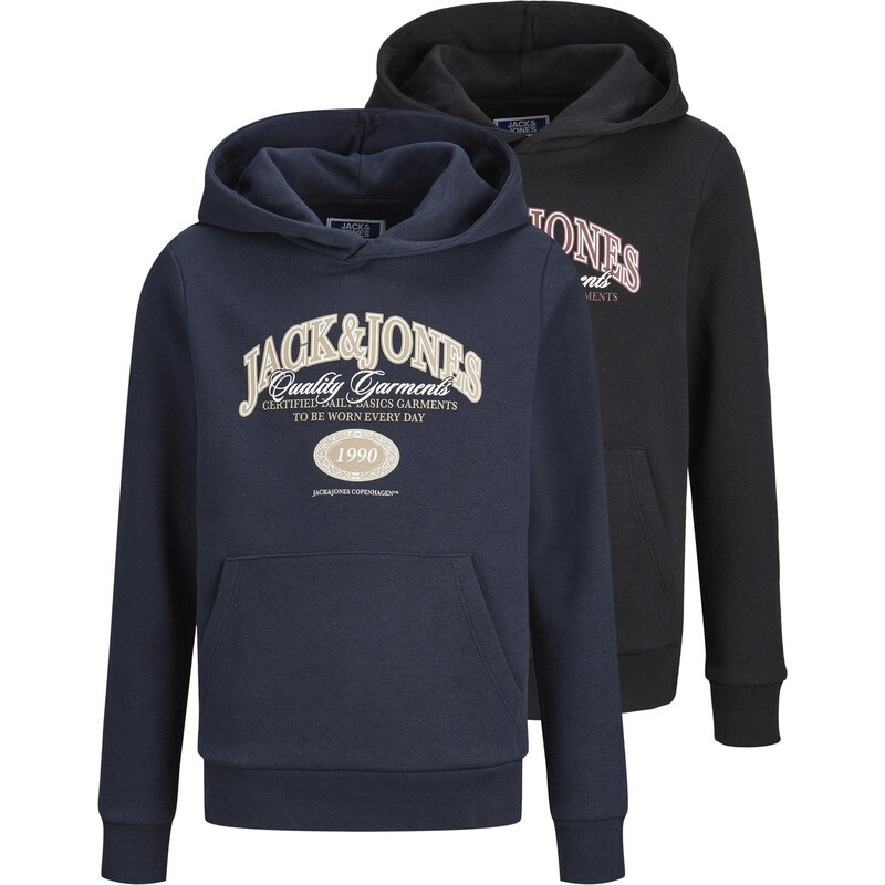 Jack & Jones Junior Mikina JJARI béžová / námornícka modrá / čierna / 66462439