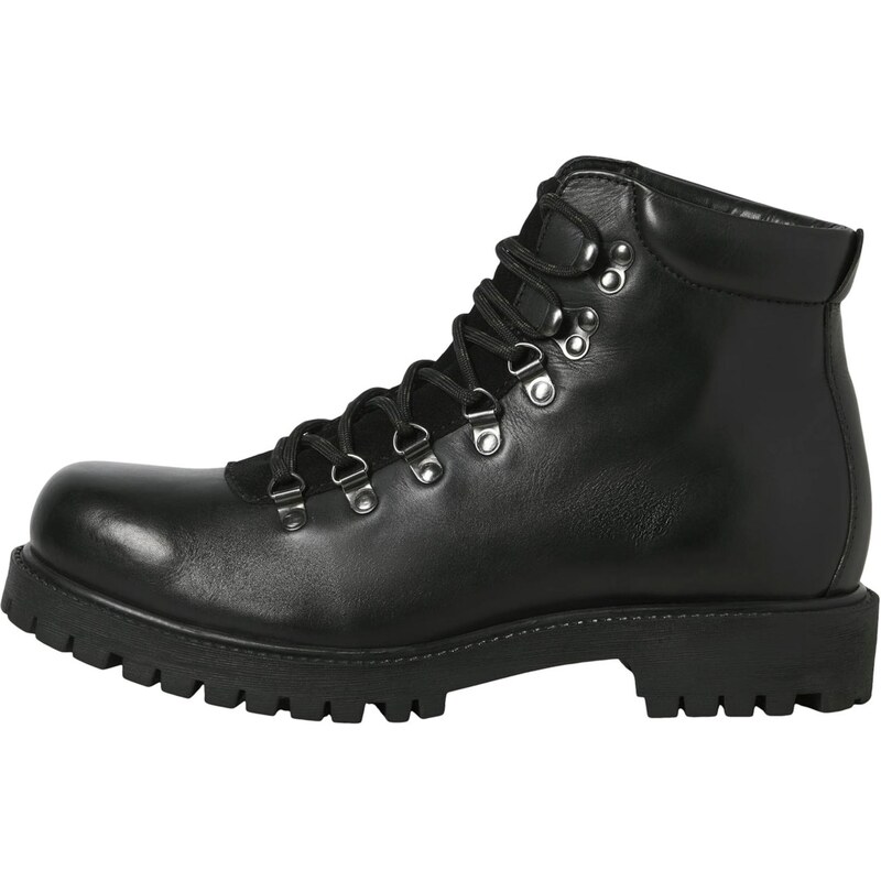 JACK & JONES Šnurovacie čižmy JFWDAMIAN čierna 66462451