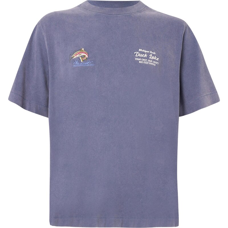 Abercrombie & Fitch Tričko COUNTRYSIDE modrosivá / zelená / ružová / 66462563