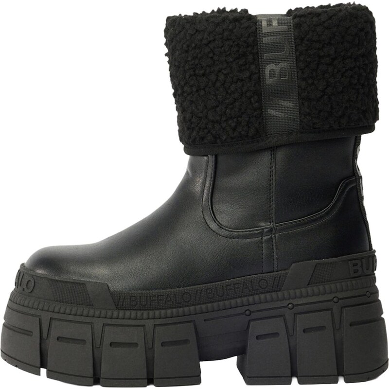 BUFFALO Členkové čižmy Gospher Fold čierna 66462615