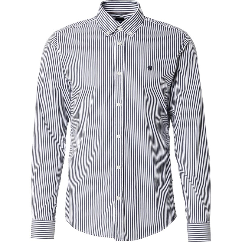 BOSS Košeľa H-Roan námornícka modrá / biela 66462668