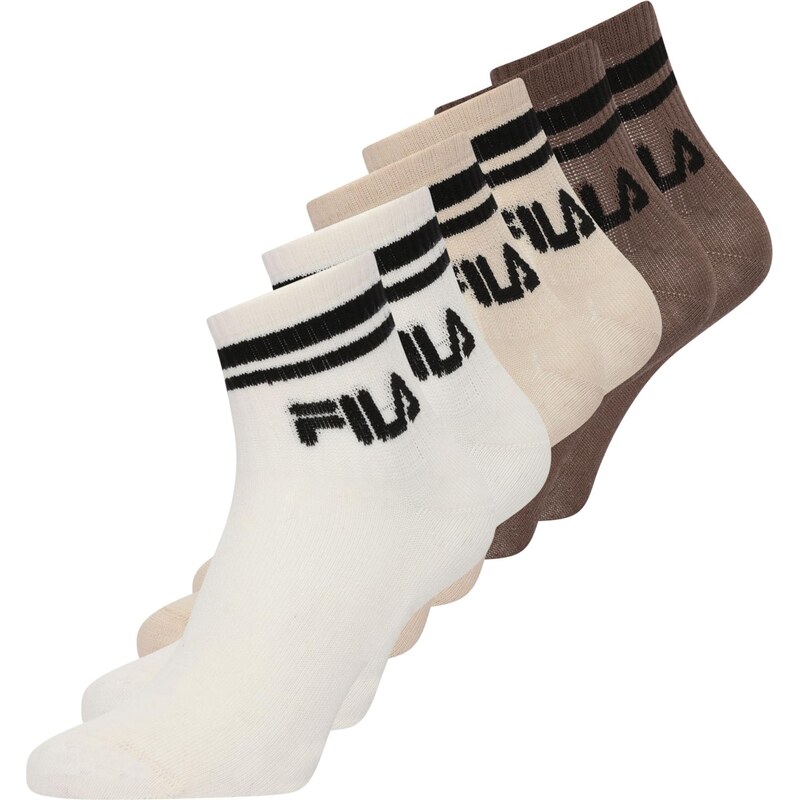 FILA Ponožky Air nebielená / gaštanová / svetlohnedá / čierna 66462675