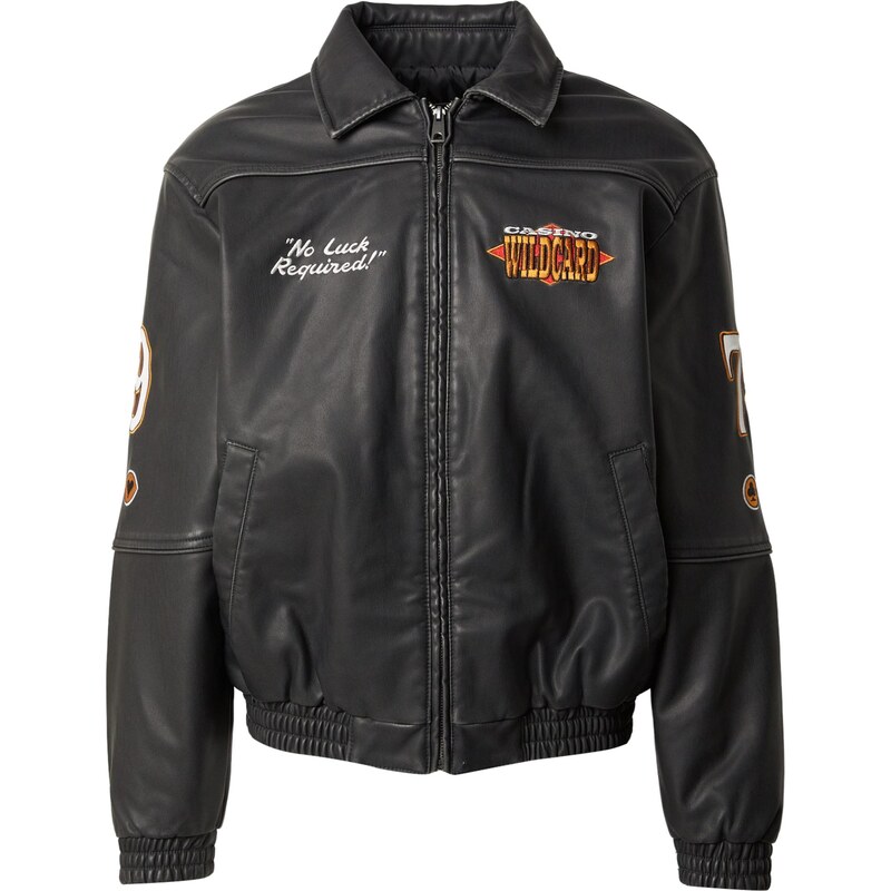 HOLLISTER Prechodná bunda oranžová / tmavočervená / čierna / biela 66462836