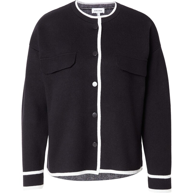 MORE & MORE Kardigán čierna / biela 66462851