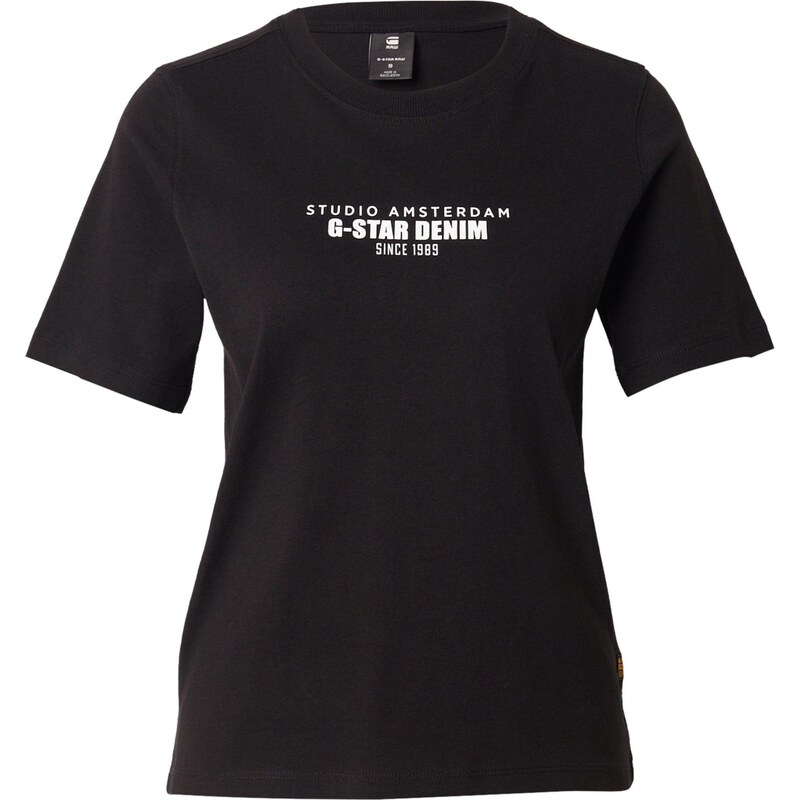 G-STAR Tričko čierna / biela 66462905