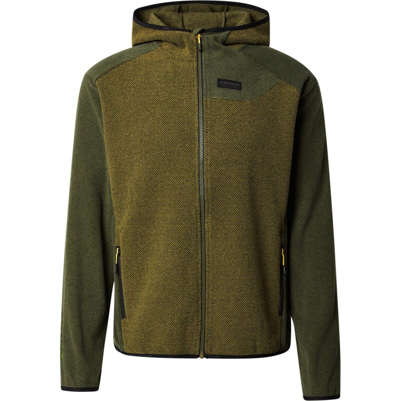 ICEPEAK Funkčná flisová bunda BOLIVAR olivová / zelená melírovaná 66462938