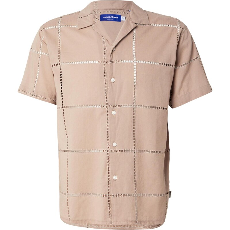 JACK & JONES Košeľa JORSUMMER LUKE mokka 66462952