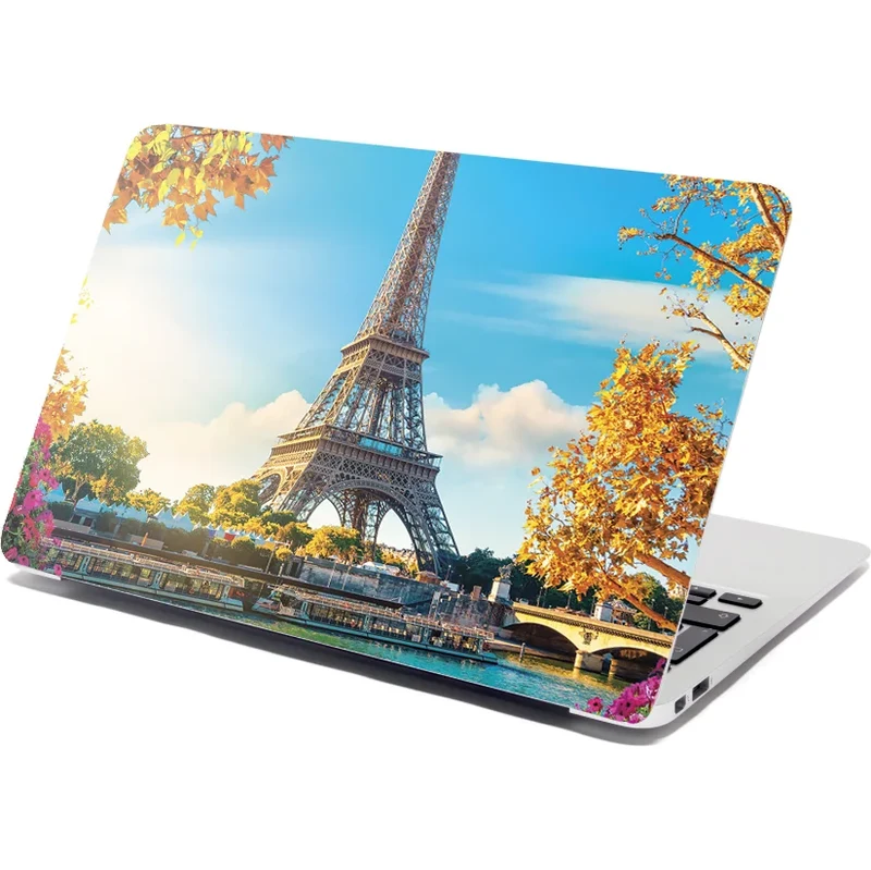 Sablio Samolepka na notebook Paríž Eiffelova veža Flowers 65109815