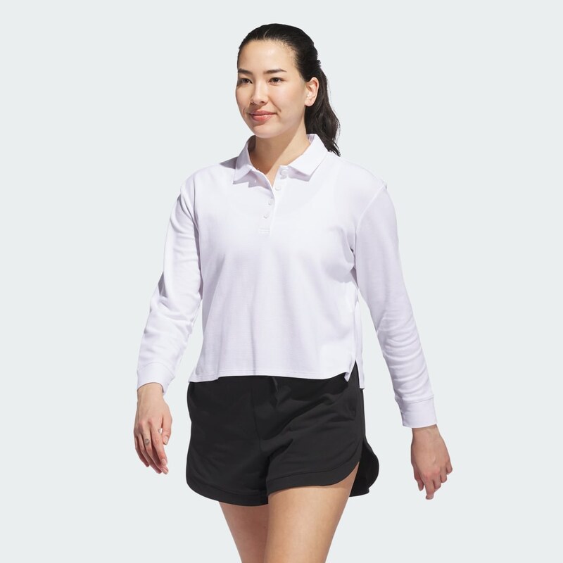 Adidas Beyond The Course Long Sleeve Loose Polo Shirt 66463007