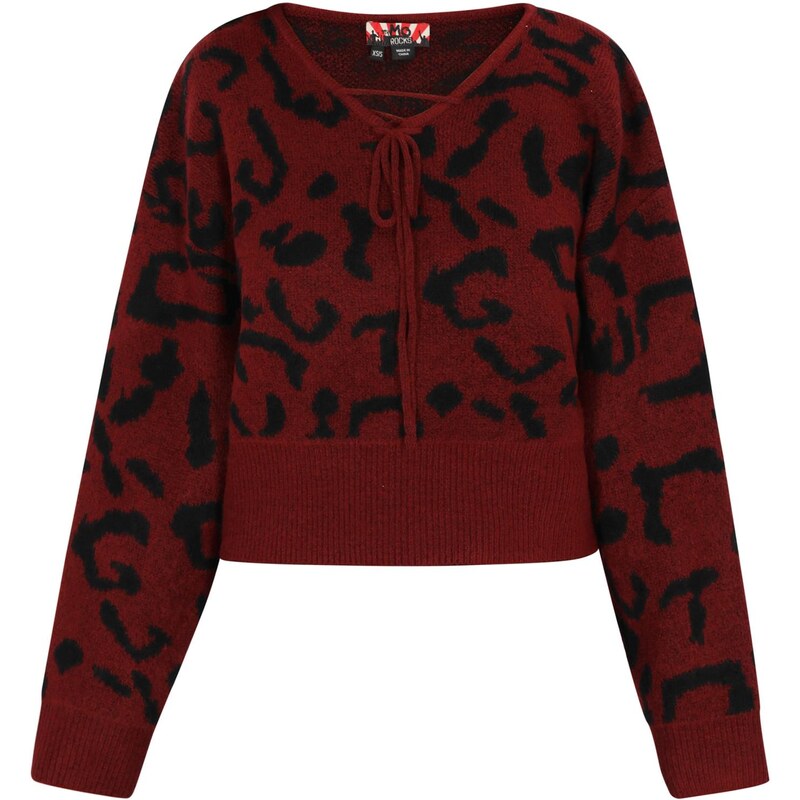 myMo ROCKS Sveter bordová / čierna 66461874