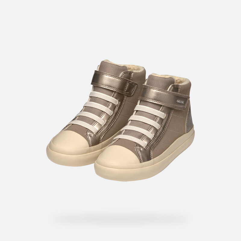 Béžové dievčenské tenisky Geox Gisli Girl 66469393