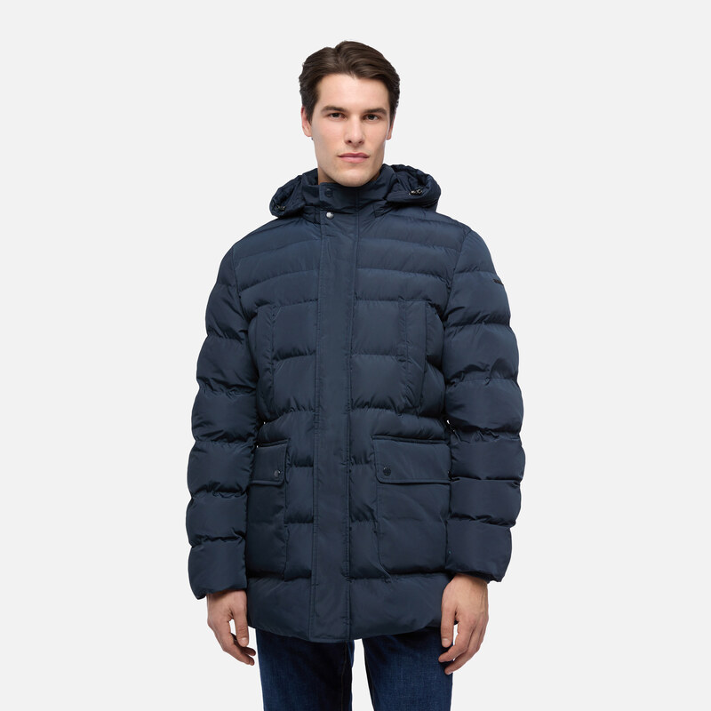 Tmavomodrá pánska parka Geox Leitan 66469390