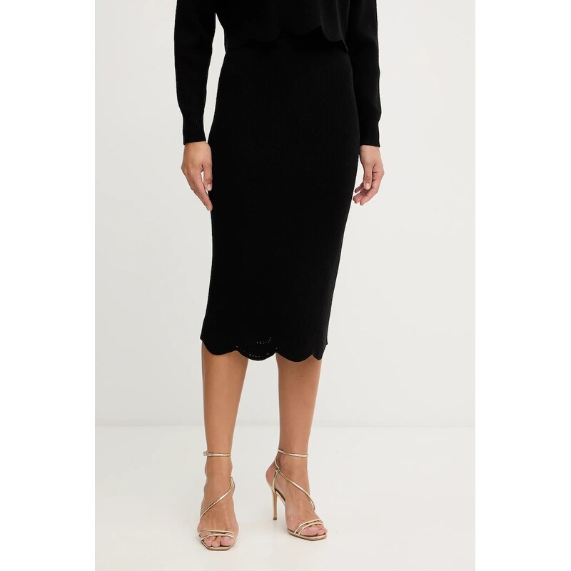 Sukňa s prímesou vlny Twinset 66438234