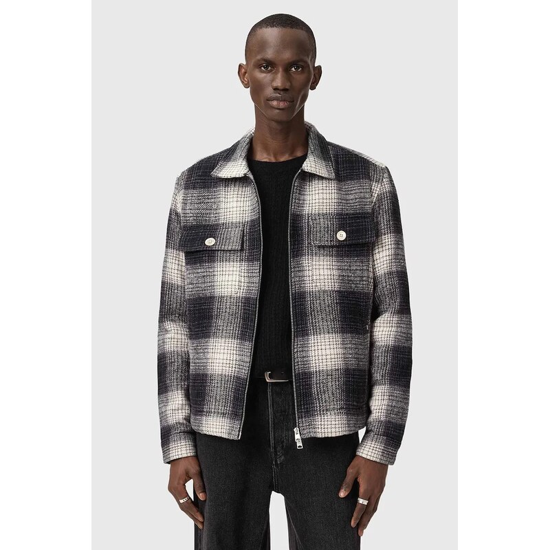 Bavlnená košeľová bunda AllSaints 66321258