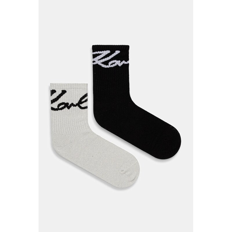 Ponožky Karl Lagerfeld SIGNATURE LUREX 2-pak 66308700