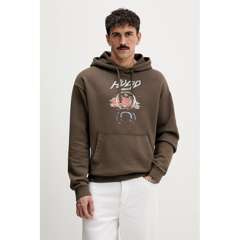 Bavlnená mikina Hugo Blue Nimponex 66393223