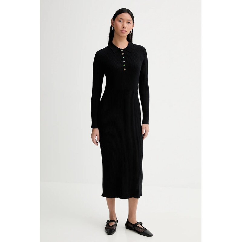 Šaty s prímesou vlny PS Paul Smith 66439122