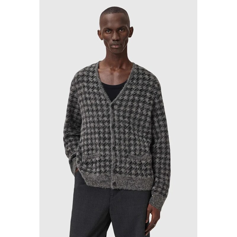 Kardigan s prímesou vlny AllSaints 66438935