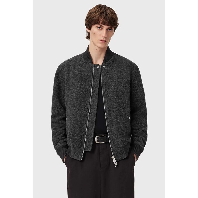 Bomber bunda s prímesou vlny AllSaints 66438941