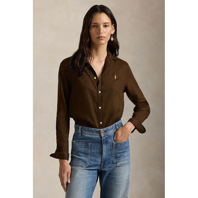 Ľanová košeľa Polo Ralph Lauren 66336320