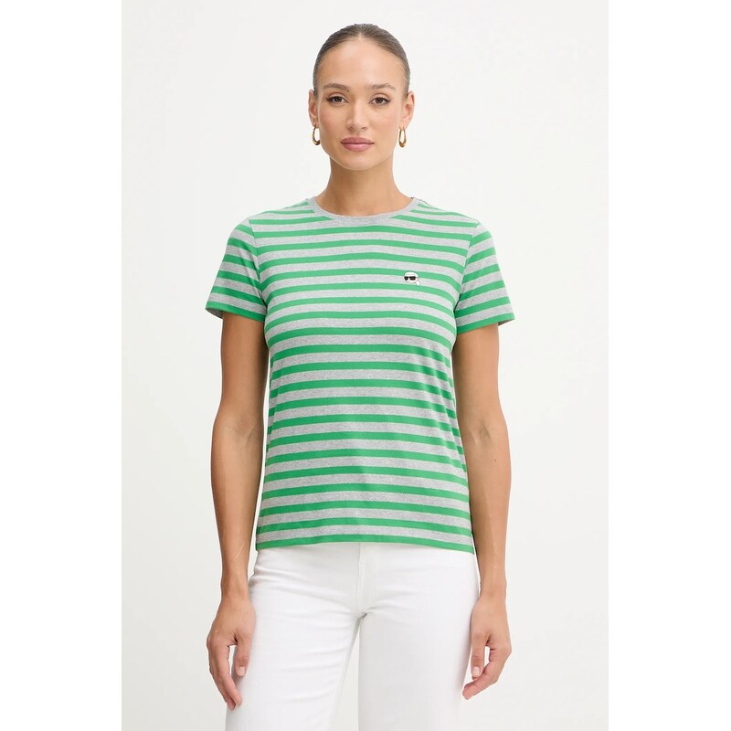 Bavlnené tričko Karl Lagerfeld IKON 66323048