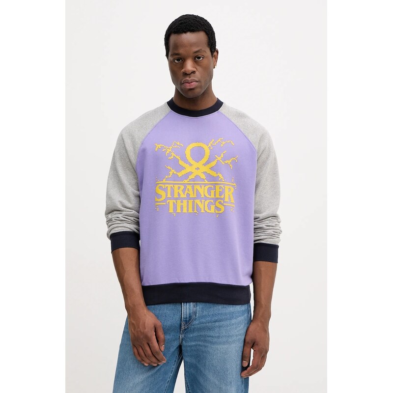 Bavlnená mikina United Colors of Benetton x Stranger Things 66438261