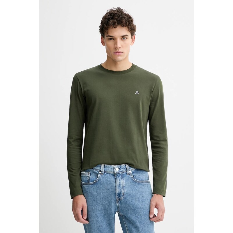 Bavlnené tričko s dlhým rukávom Marc OPolo 66303382