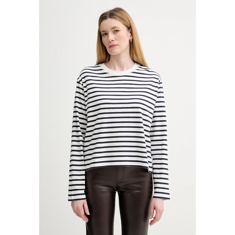 Bavlnené tričko s dlhým rukávom Marc OPolo 66515306