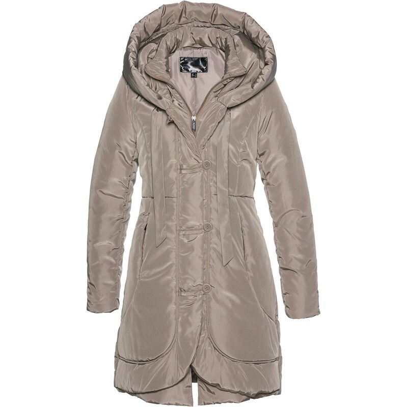 bonprix Krátky prešívaný kabát, farba hnedá 44789712