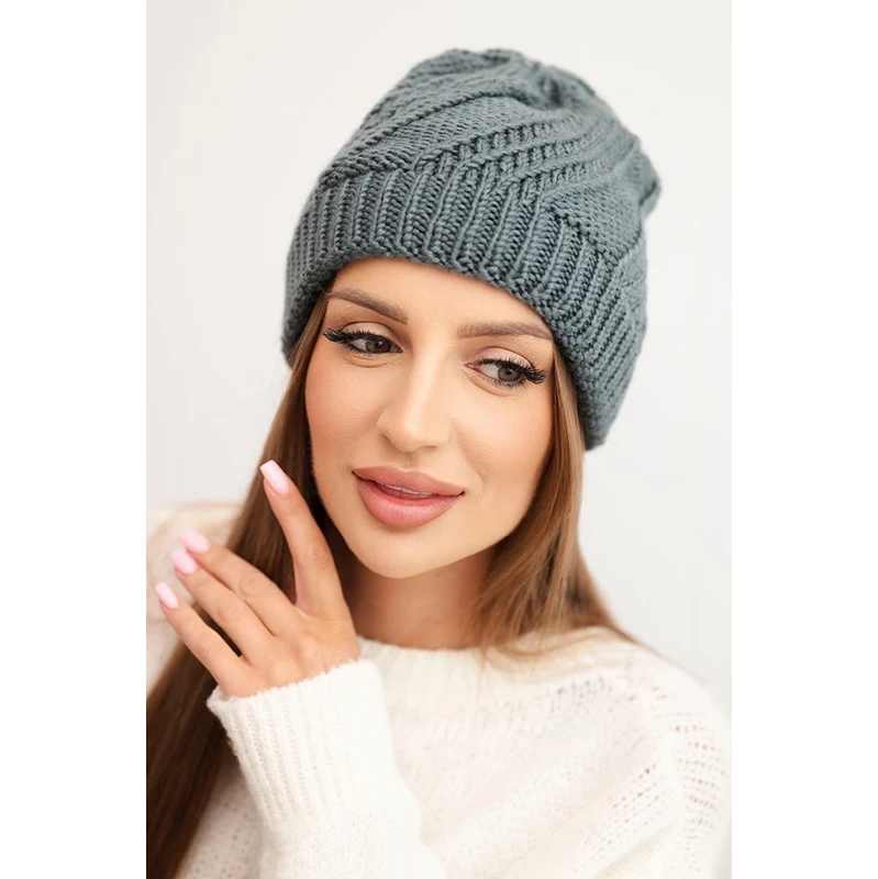 Dámska zimná čiapka Kesi K441 grafitová 66470695