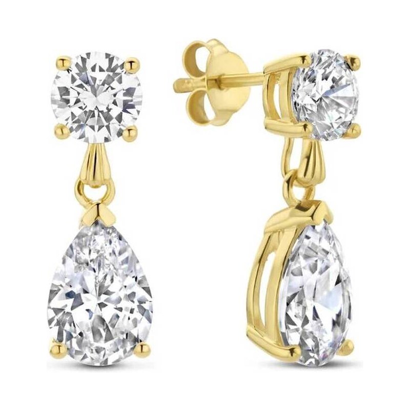 Liu Jo Slušivé pozlátené náušnice so zirkónmi LJ2587 66596108