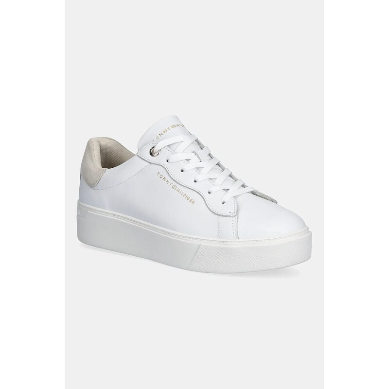 Kožené tenisky Tommy Hilfiger CHIC PLATFORM CUPSOLE SNEAKER 66323109