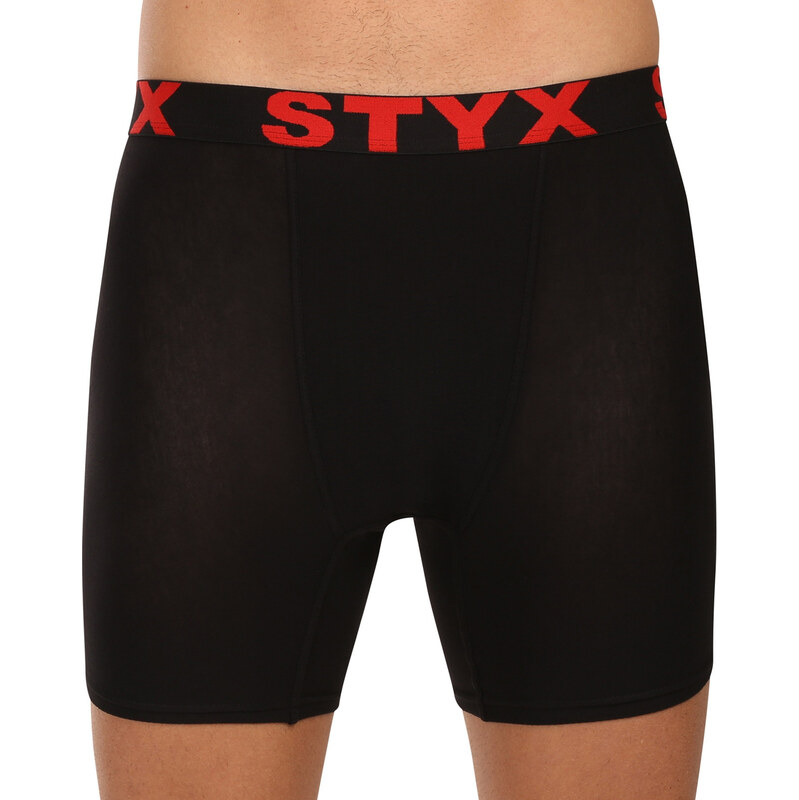 Pánske boxerky Styx long športová guma čierne (UN4960) 66472750