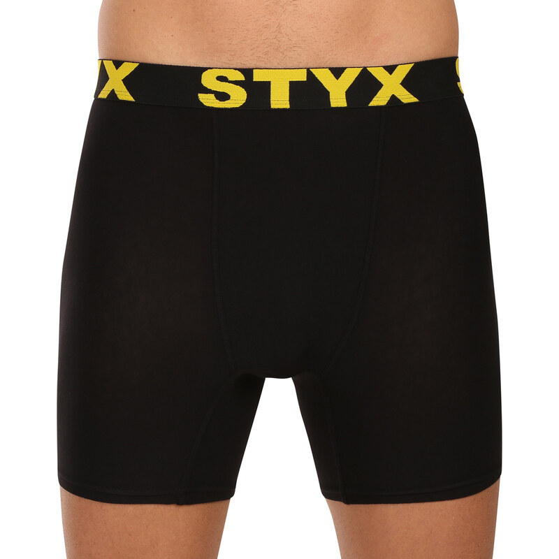 Pánske boxerky Styx long športová guma čierne (UN6960) 66472751