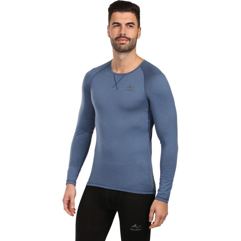 Pánske termo tričko HUSKY MEROW merino modré (HT0-0806) 66382754