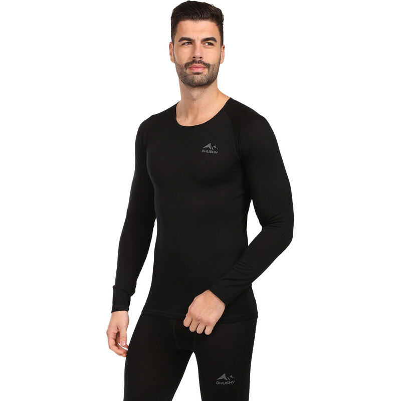 Pánske termo tričko HUSKY MEROW merino čierné (HT0-0808) 66382755
