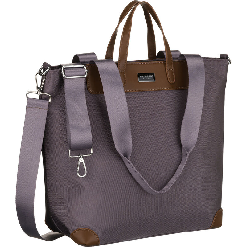 Peterson Veľká sivá dámska shopper taška s uchami a odnímateľným 66470819