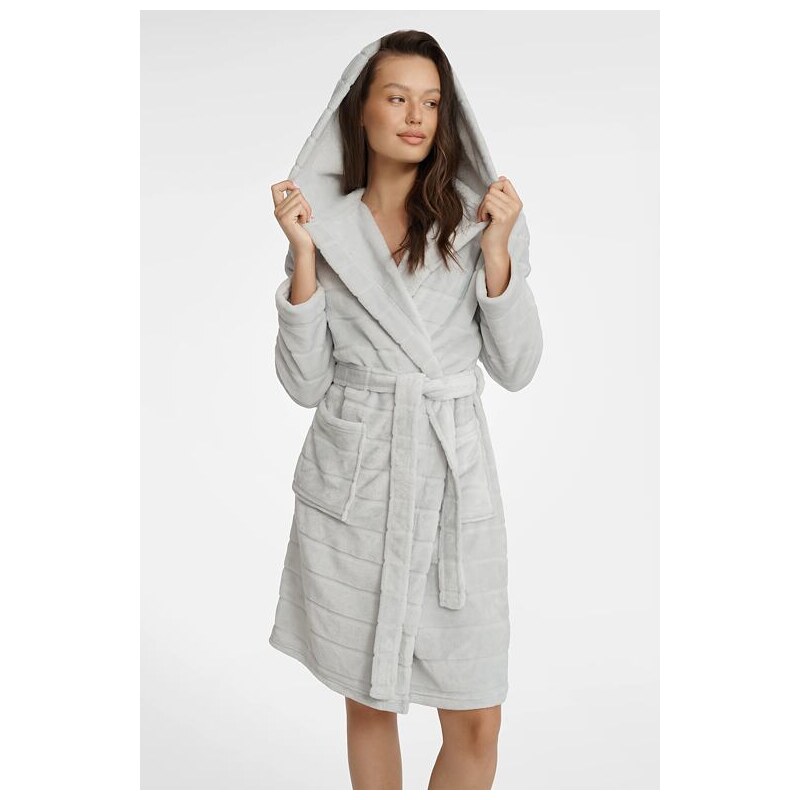 Henderson Dámsky hebký župan Grease sivý 57956839