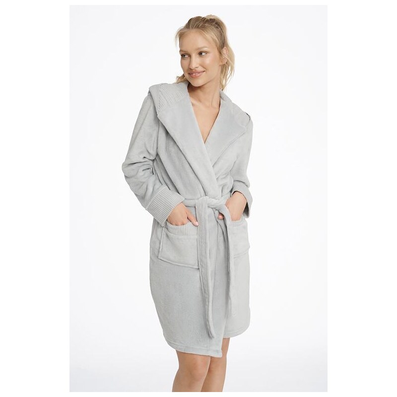 Henderson Hebký dámsky župan Cairo svetlo sivý 57956841